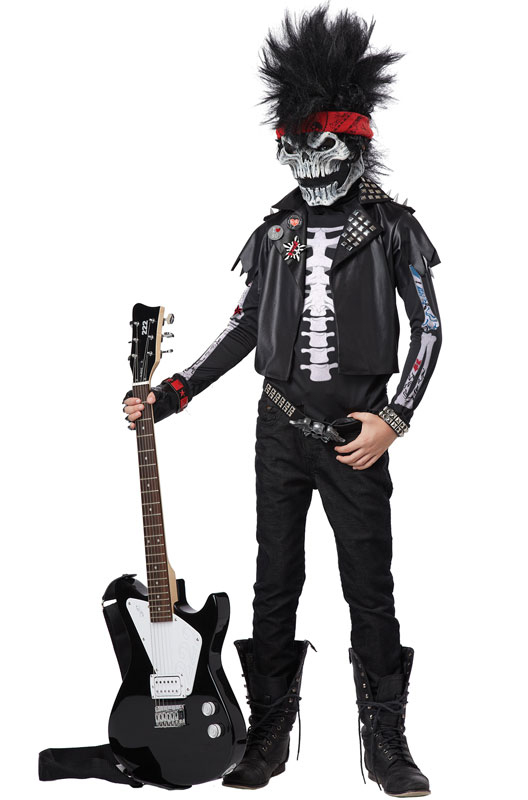Dead Man Rockin Heavy Metal Child Costume