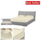Inviting 300 Thread Count King Waterbed Sheets in Ivory with 15” Deep Pockets