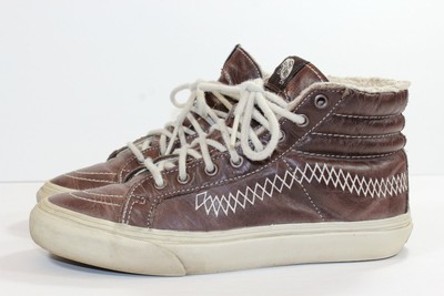 vans sk8 hi mte brown leather