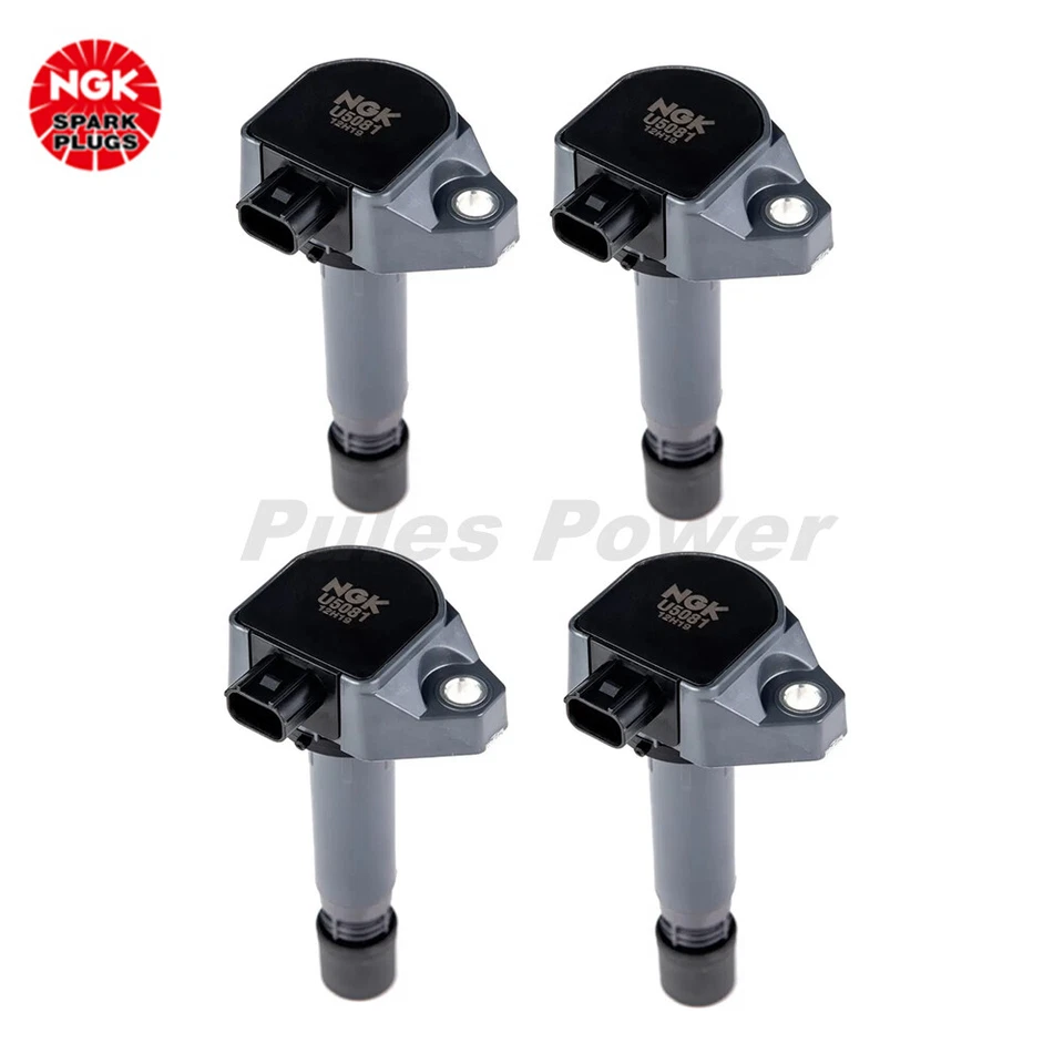 4 Pcs 30520-RNA-A01 OEM U5081 NGK Ignition Coil For Honda CRV 2007-2011 2.0L - Image 4 of 4