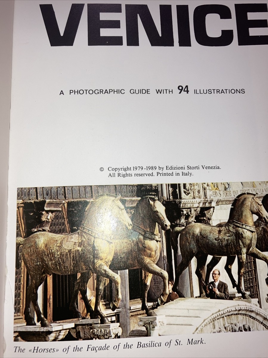 ベネチア写真集 Venice A Photographic Guide With 94 Illustrations In Color 1979