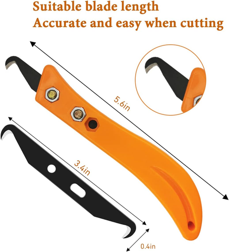 Headley Tools Coltello Utilitario Lama Gancio, Strumento di Rimozione Golf Grip Gancio Coltello con B - Foto 2 di 12