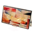 MOP Geometric Design Metal Business Credit Name ID Man Card Case Pocket Holder