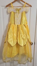 BEAUTY  BEAST Girl's Yellow Princess Belle Costume Halloween Dress Party
