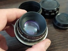 Vintage INDUSTAR-23U 4,5/110 URSS sovietica lente a baionetta M39 lente d'ingrandimento in valigetta 