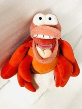 The Little Mermaid Sebastian Crab Plush Stuffed Animal Toy Disney Store 9  