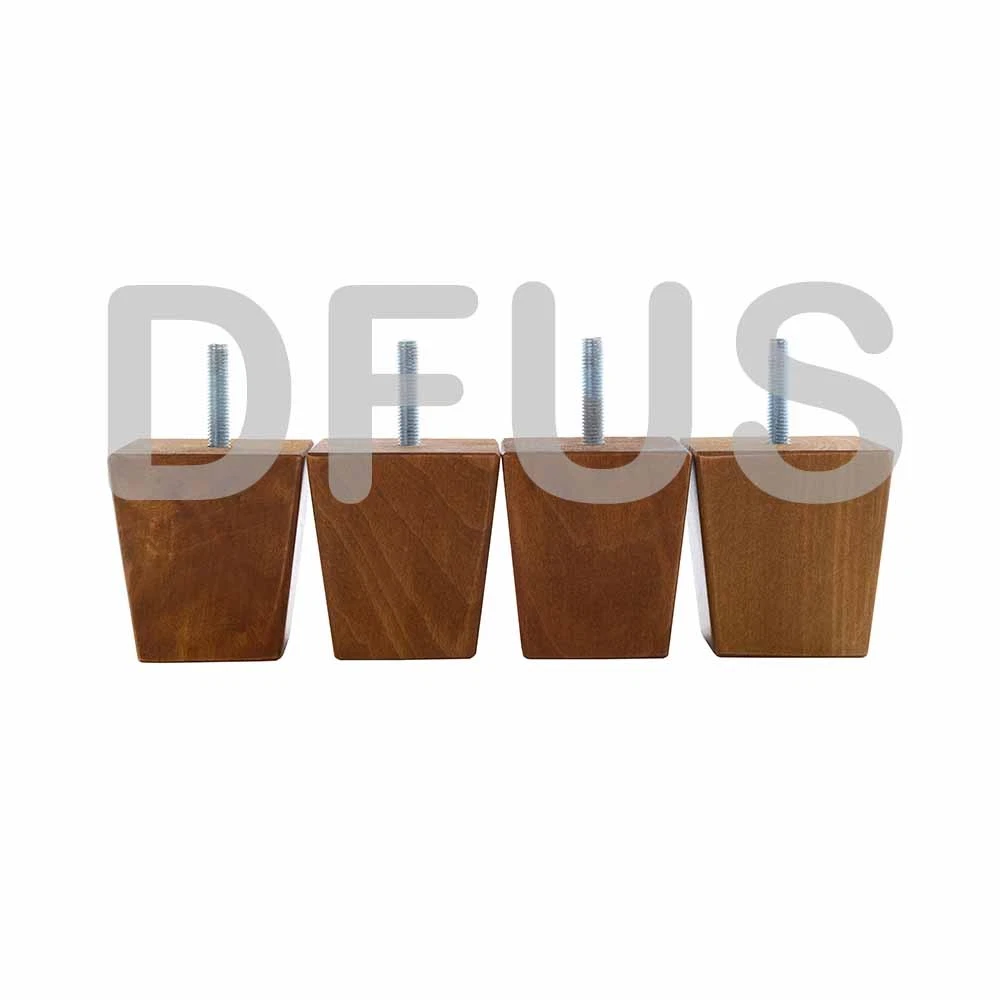 x4 OAK FINISH SOLID WOODEN FURNITURE LEGS FEET SOFA CHAIR CABINET LW1511