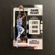 Kevin Durant 2021-22 Contenders Game Ticket Anniversary Edition Silver Holo #84
