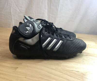 Men's Adidas Beckenbauer Stopper Soccer Cleats Shoes Size 9 Black