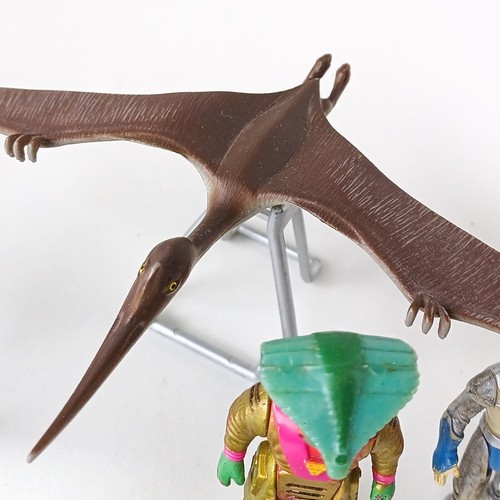 Lot Jouets Dino Riders 1987 CollectionVintage TYCO Pterodactyl & 7 Personnages - Foto 6 di 6