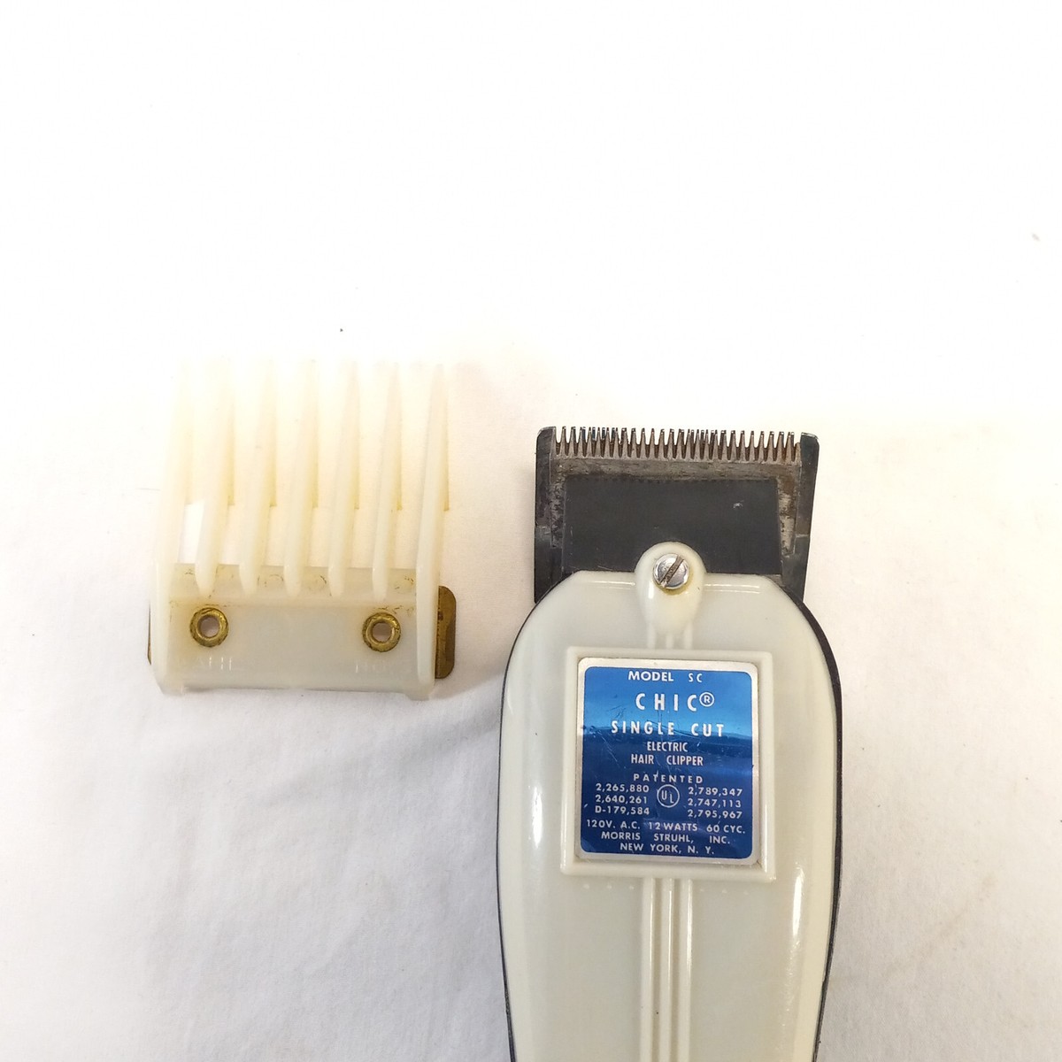 Vintage Wahl Chic Electric Hair Clipper Model SC Single Cut w/ 000