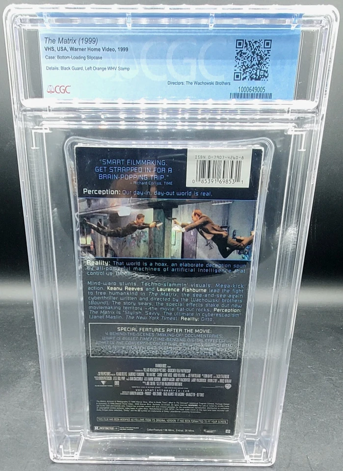 9.8 A++ !!! CGC 1999 THE MATRIX GRADED MOVIE IGS VGA - Image 2 of 3