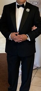 Brooks Brothers Satin Peak Lapel Tuxedo Blazer Jacket Sz 46