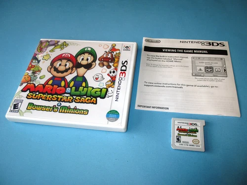Mario & Luigi: Superstar Saga + Bowser's Minions (Nintendo 3DS) w/Case & Insert