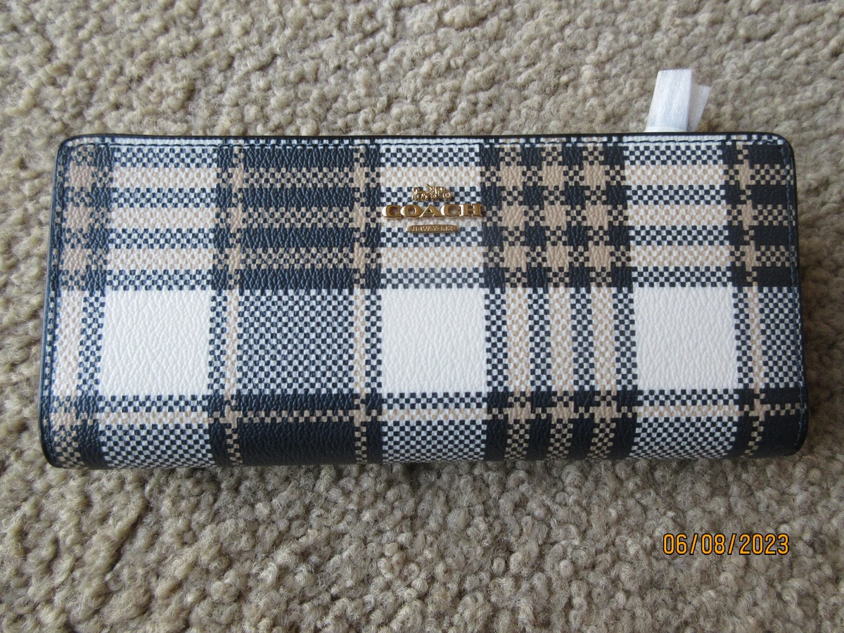 Coach gingham wallet Clearance