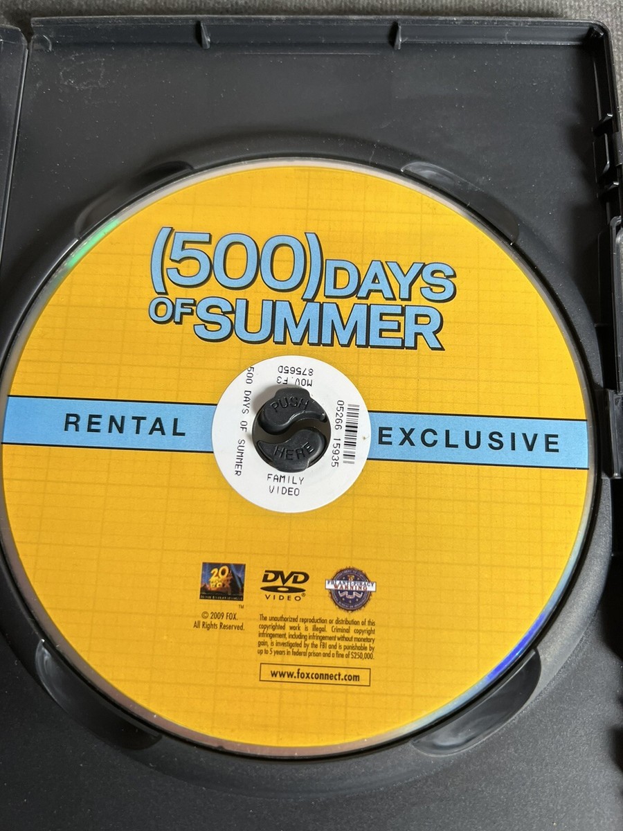 500 Days of Summer (DVD, 2009) JOSEPH GORDON-LEVITT, ZOOEY