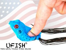 UFISH Soft Frog Lures Set Sharp Hooks & Action Ready Best Bass Fishing Lure