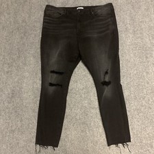 GOOD AMERICAN Good Waist Jeans Size 24 In Black