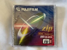 FUJIFILM 100MB Disc MAC Formatted Zip New Sealed