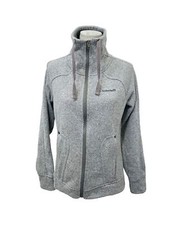 Woman s Medium Jacket Avalanche Grey Full Zip Fleece Lined Outerwear