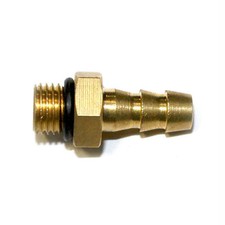 3/8" - 24 UNF Male x 1/4" Hose Barb Connector for Inflator Whips - FMS64T