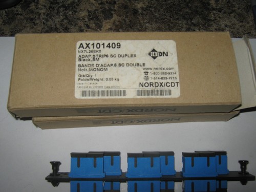 FX Adapter Strip SC Duplex ADP 6 Duplex Single Mode Nordx/CDT AX101409 - Picture 2 of 3
