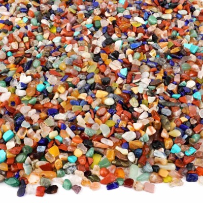 10 kg Bunter Trommelstein Mix Naturform Mischung aus aller Welt Ø ca. 8   12 mm