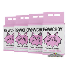 PAWCHOY 5 in 1 Mixed Cat Litter Clumping,Ultra Absorbent, Fast Drying 4 bags 