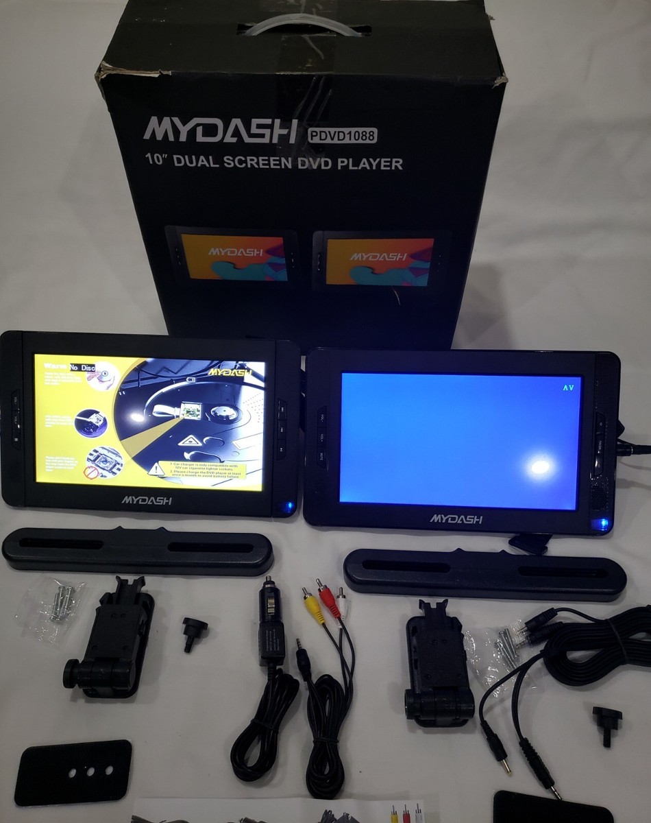 ディスクトップパソコン　DVDマルチ付き MYDASH Portable 10'' DVD Player Dual Screen & Mounts PDVD1088
