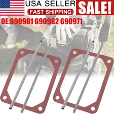 2PCS For Briggs & Stratton Push Rod Set &Valve Cover Gasket 690981 690982 690971