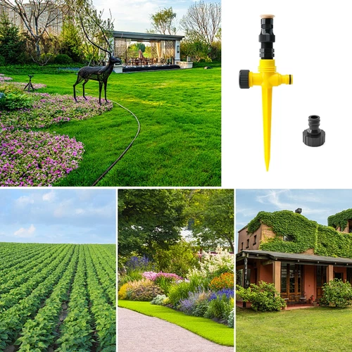 8x Lawn Sprinklers 360° Automatic Irrigation System Garden Grass Watering Spray - Picture 13 of 13