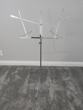 Hamilton No. 400-N Folding Chrome Music Stand, Adjustable Height