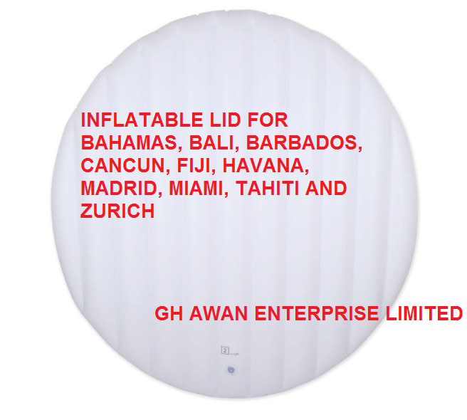 Bestway Lay Z Spa MADRID, MIAMI, TAHITÍ Y ZURICH, Tapa Inflable Perezosa