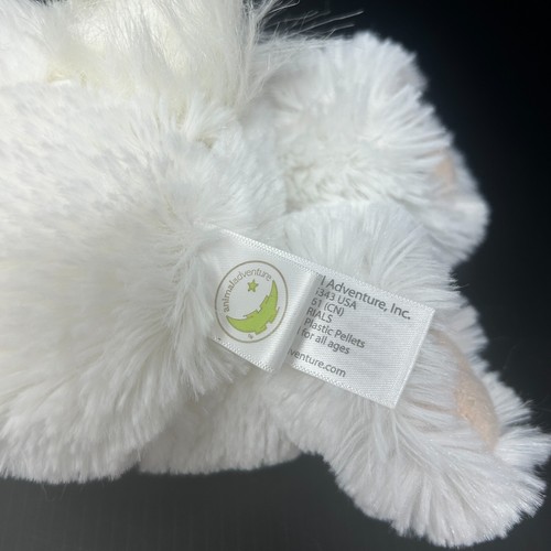 Animal Adventure coniglietto bianco peluche bersaglio orecchie abbronzate occhi cuciti 2012 - Foto 7 di 11