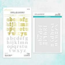 Spellbinders - HOT FOIL PLATE - GLIMMER ALPHABET - GLP-392