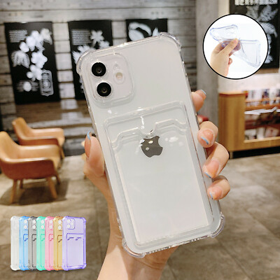 Card Wallet Shockproof Case For iPhone 15 Pro Max 14 Plus 13 12 11 XS 87 Plus SE