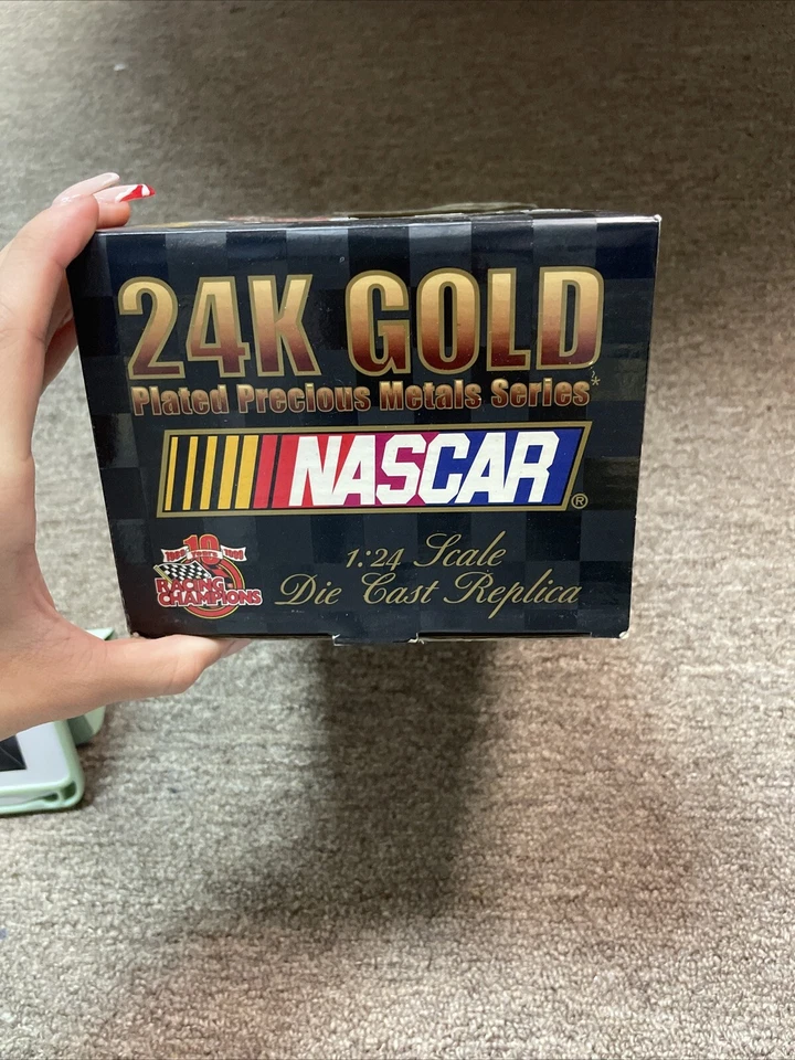 Ken Schrader 1/24 50 Aniversario 24K Oro Carreras Campeones Nascar FIRMADO Foto 3 de 4