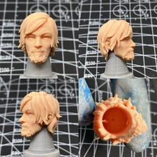 Unpainted 1/12 Daryl Dixon Tracker Head Sculpt Fit 6'' Action Figure