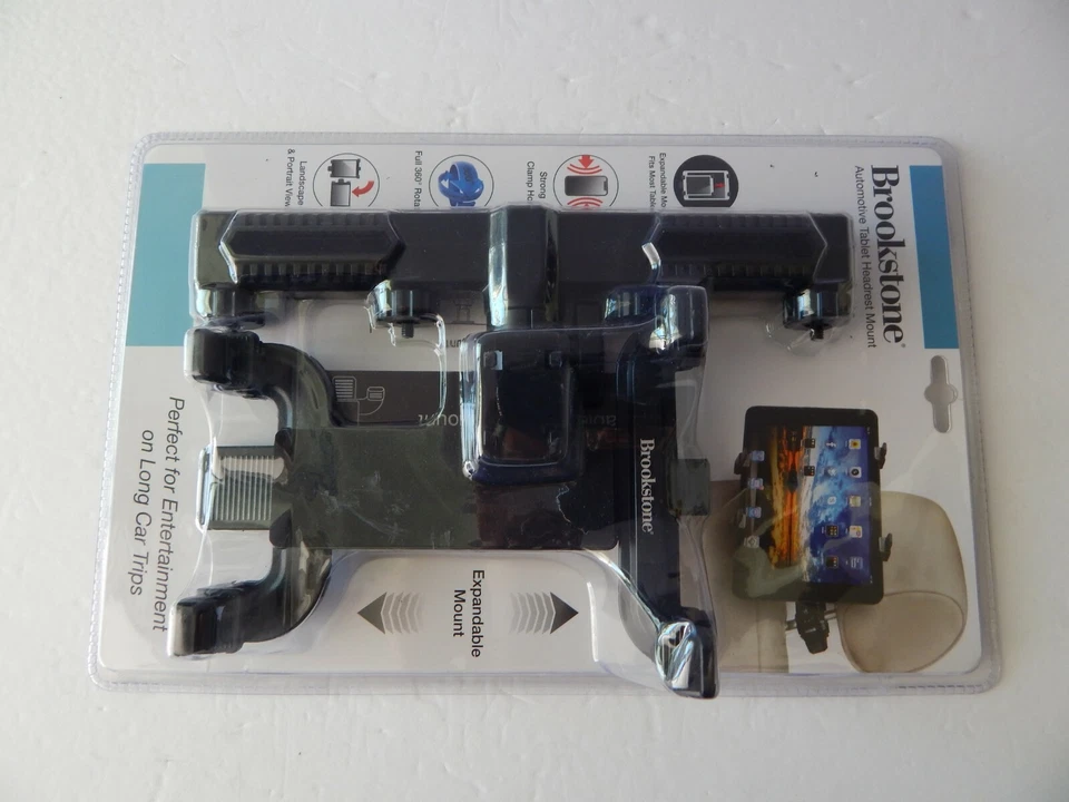 Brookstone Universal Automotive Tablet Headrest Car Headrest Mount New - Image 2 of 4