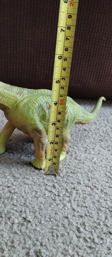 Brachiosaurus Dinosaurier ShenZhen Knöchelspielzeug Firma LTD Gummi biegbar 7" NEU - Bild 5 von 7