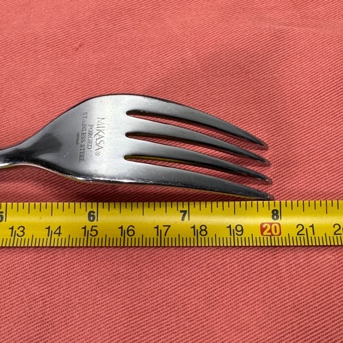 Mikasa Satin Wave Forged Stainless Place Setting Fork Spoon Knife Lot of 5 - Picture 16 of 20
