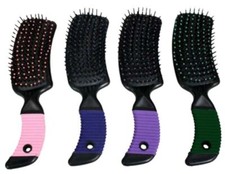 Showman Mane & Tail Brush w/ Rubber Grip Handle