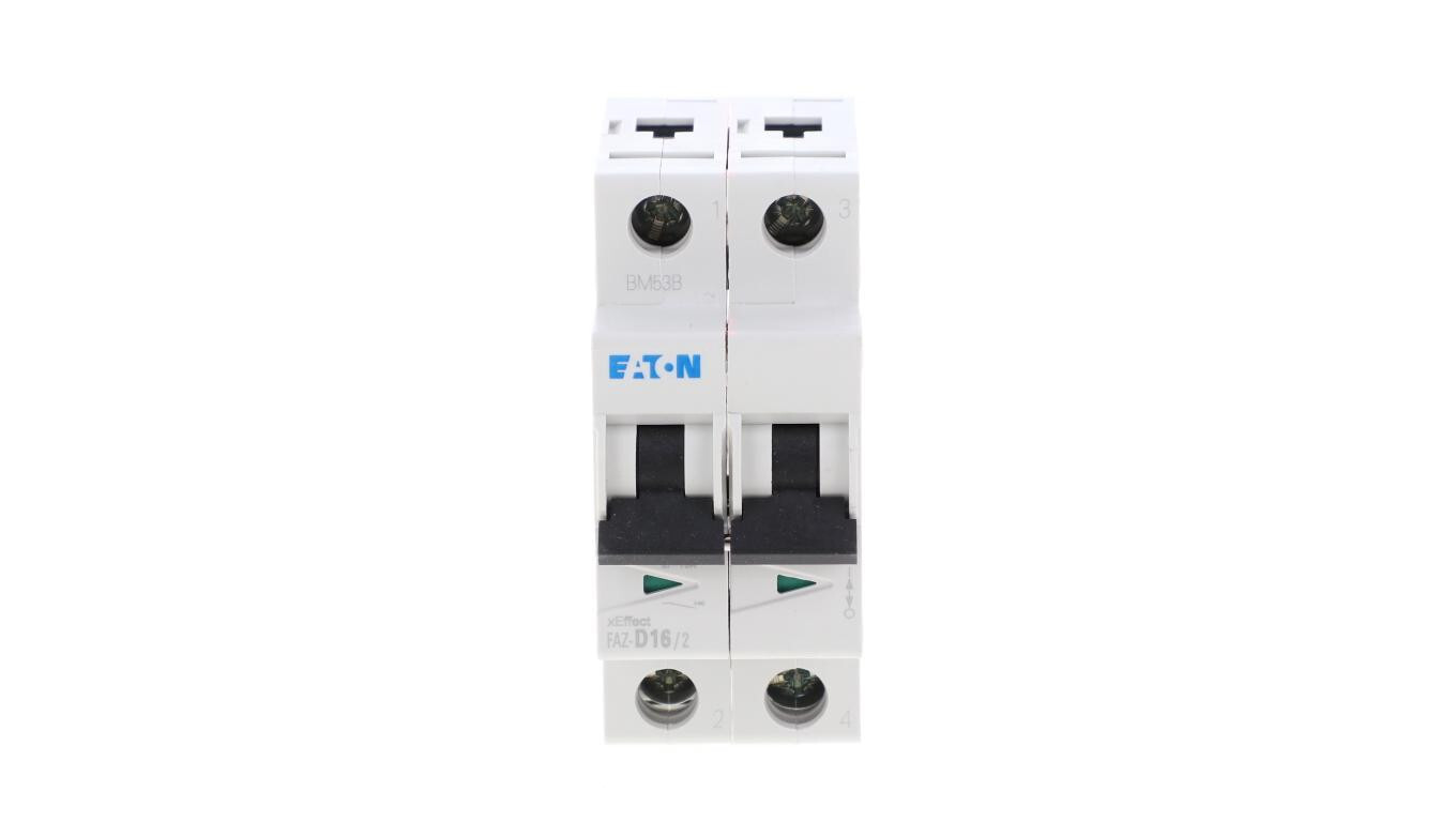 Circuit breaker 2P D 16A 15kA AC FAZ-D16/2 278783 /T2UK