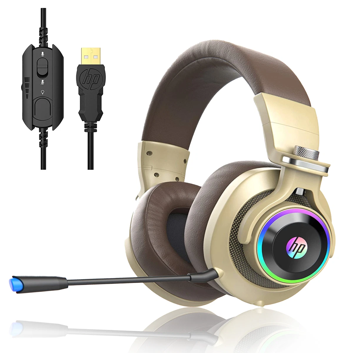 HP Wired Over ear Xbox Gaming Headset LED Lighting Adjustable