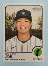 2022 Topps Heritage Connor Joe Flip Stock Variation SP #178 Card