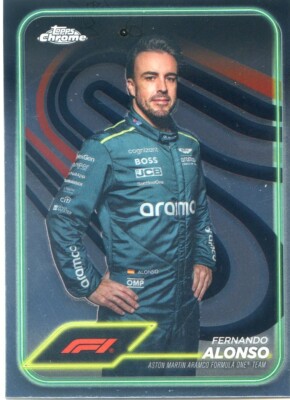 2024 Topps Chrome Formula 1 FERNANDO ALONSO #11 F1 PORTRAIT