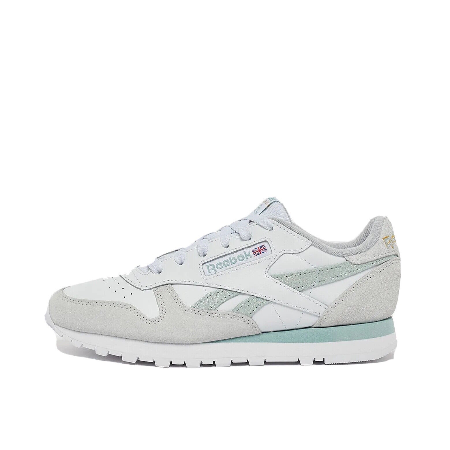 Reebok Legacy Classic Leather Running Shoes for Women Size 9 White Pale Green GW3801
