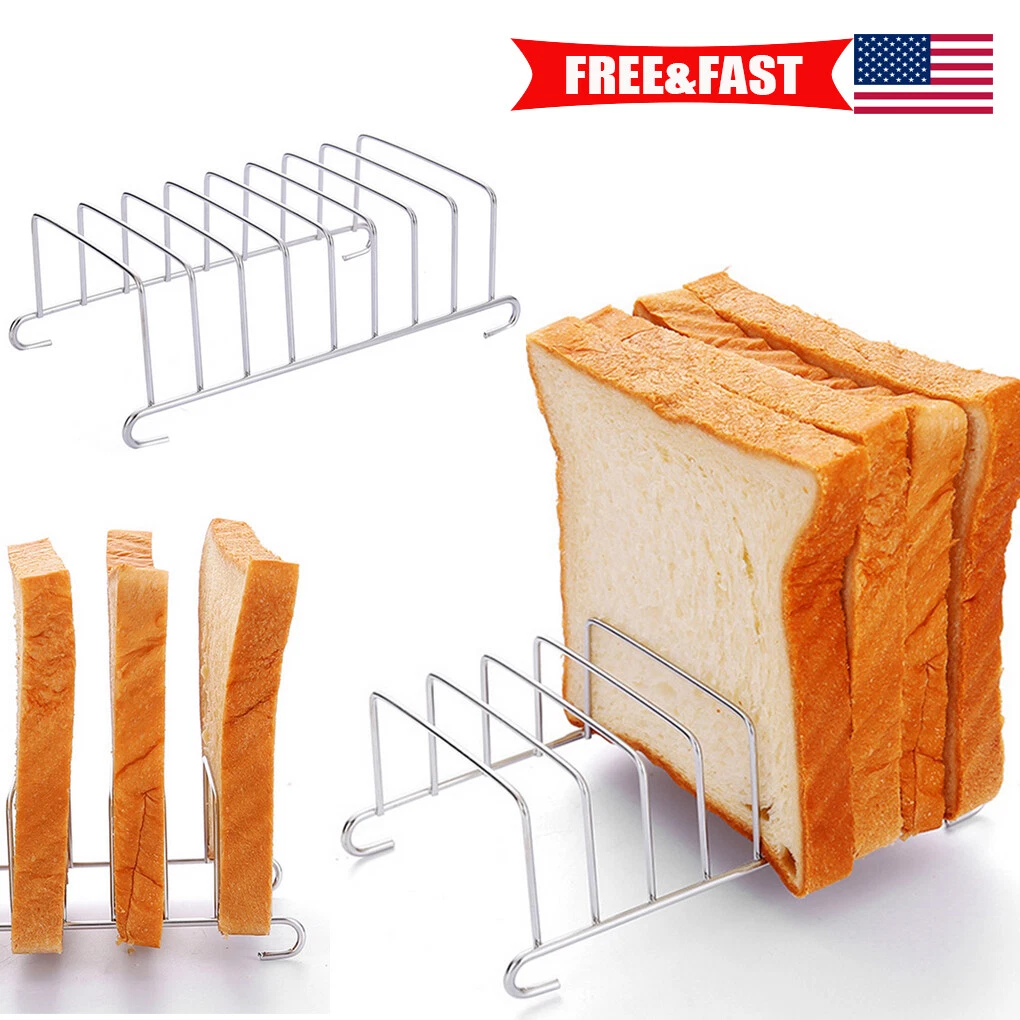 Toast Rack Holder Stainless Steel Bread Loaf Slice Serving Rack