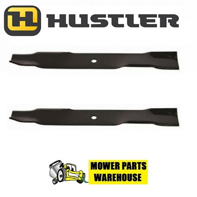 2 Genuine OEM Hustler 794214 42'' Mulching Mower Blades Wavy Raptor & SD