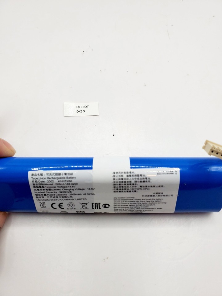 Ecovacs S09-LI-148-3200 Replacement Battery – For OZMO N8, N8 Pro, N5, N5 Go, N5 Hero Deebots